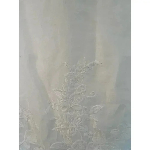 Madewell sundress cold shoulders white with embroidered lace bottom size medium - Picture 4 of 11